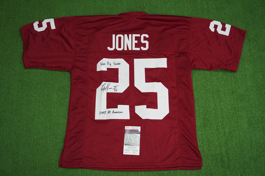 FELIX JONES ARKANSAS RAZORBACKS SIGNED JERSEY w/INSC Cowboys L JSA COA