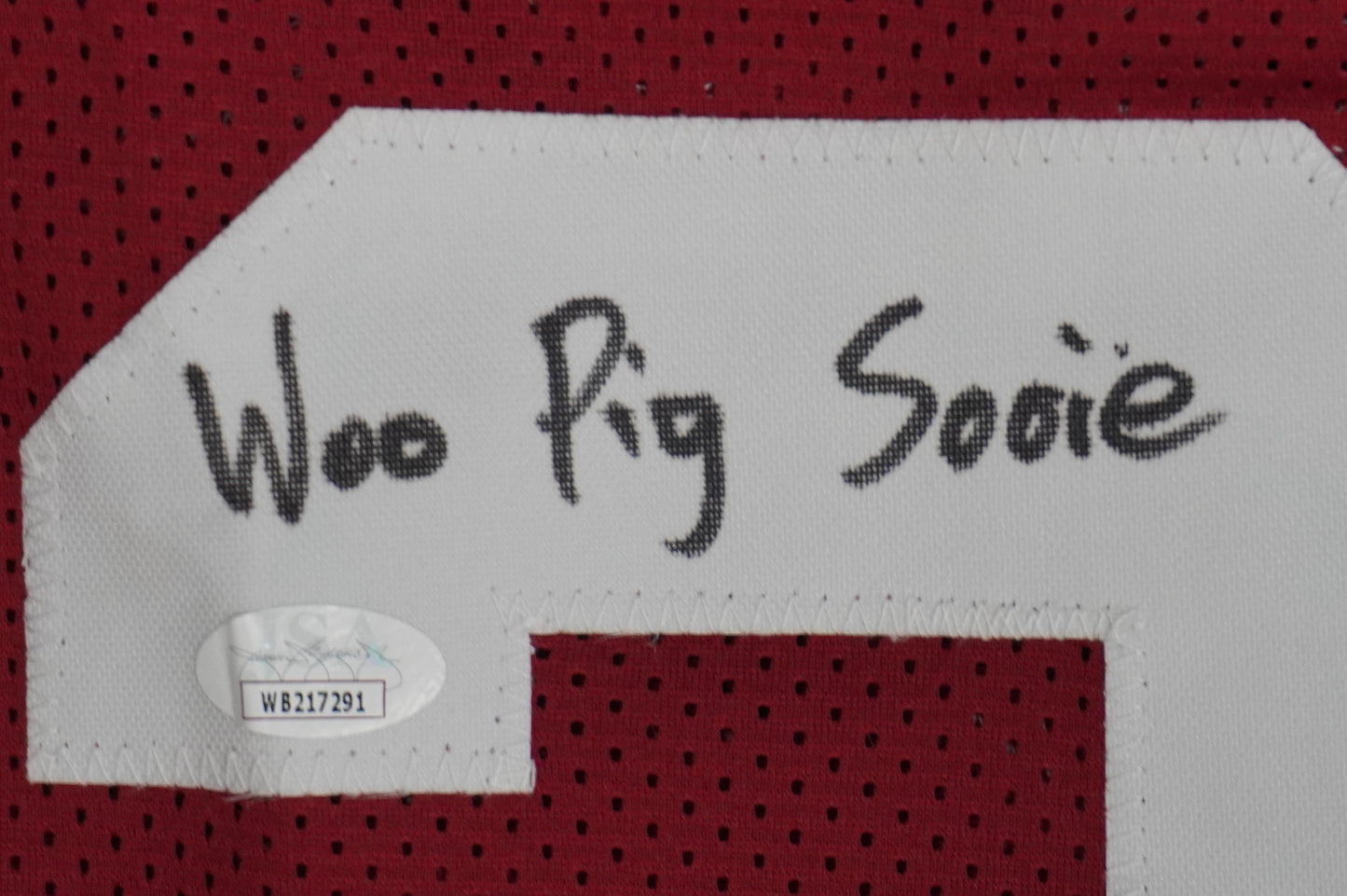 FELIX JONES ARKANSAS RAZORBACKS SIGNED JERSEY w/INSC Cowboys L JSA COA