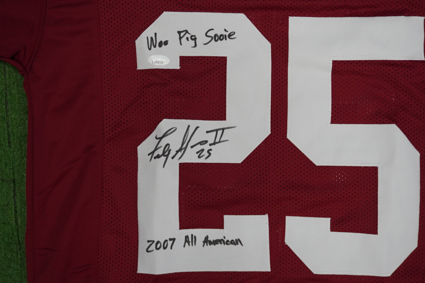 FELIX JONES ARKANSAS RAZORBACKS SIGNED JERSEY w/INSC Cowboys L JSA COA