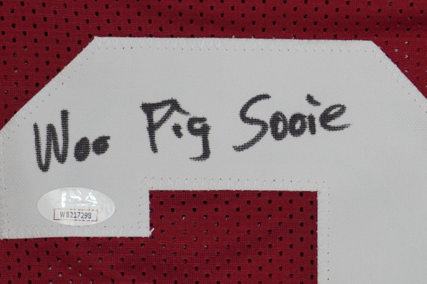 FELIX JONES ARKANSAS RAZORBACKS SIGNED JERSEY w/INSC Cowboys L JSA COA