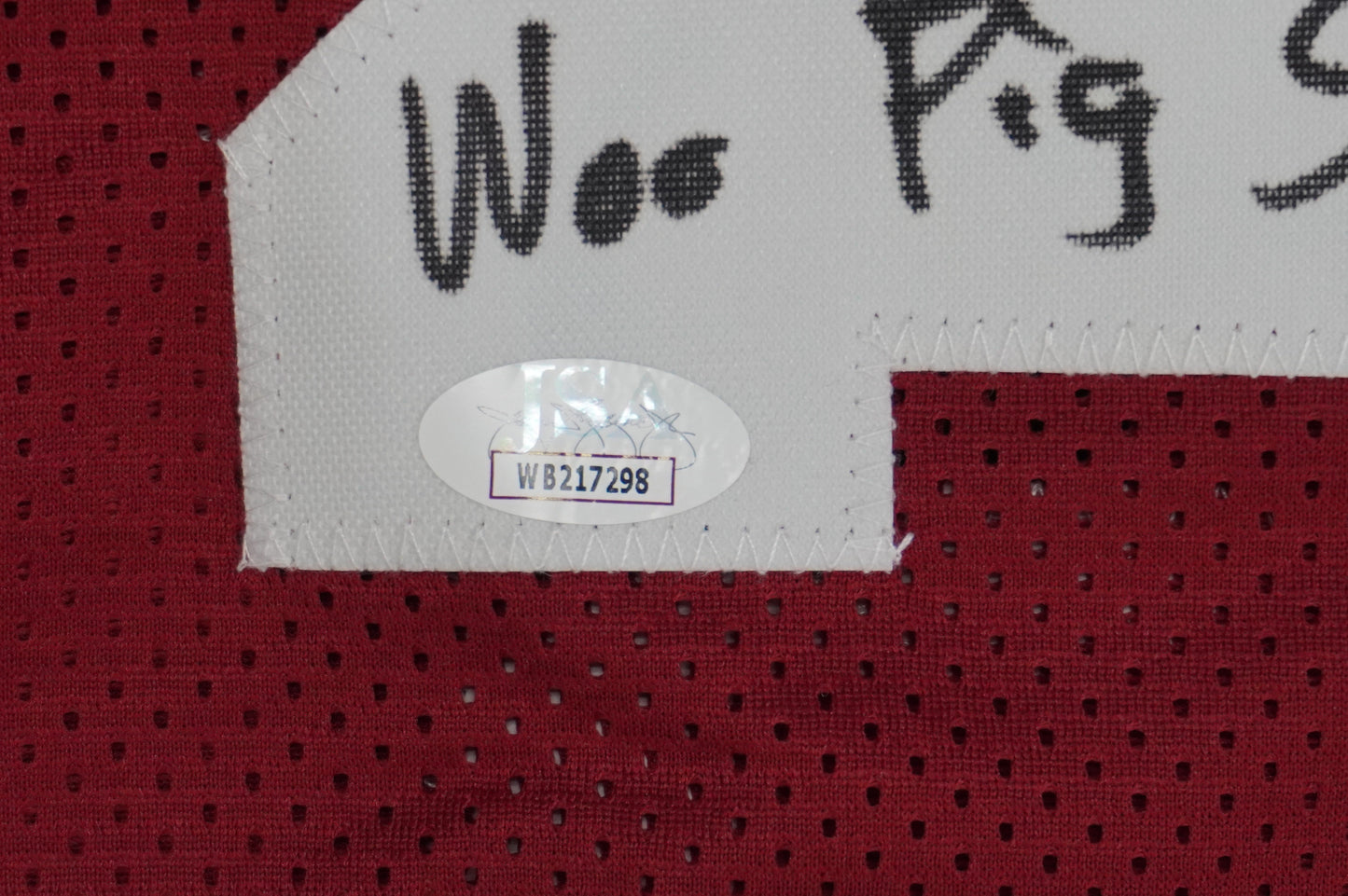 FELIX JONES ARKANSAS RAZORBACKS SIGNED JERSEY w/INSC Cowboys L JSA COA