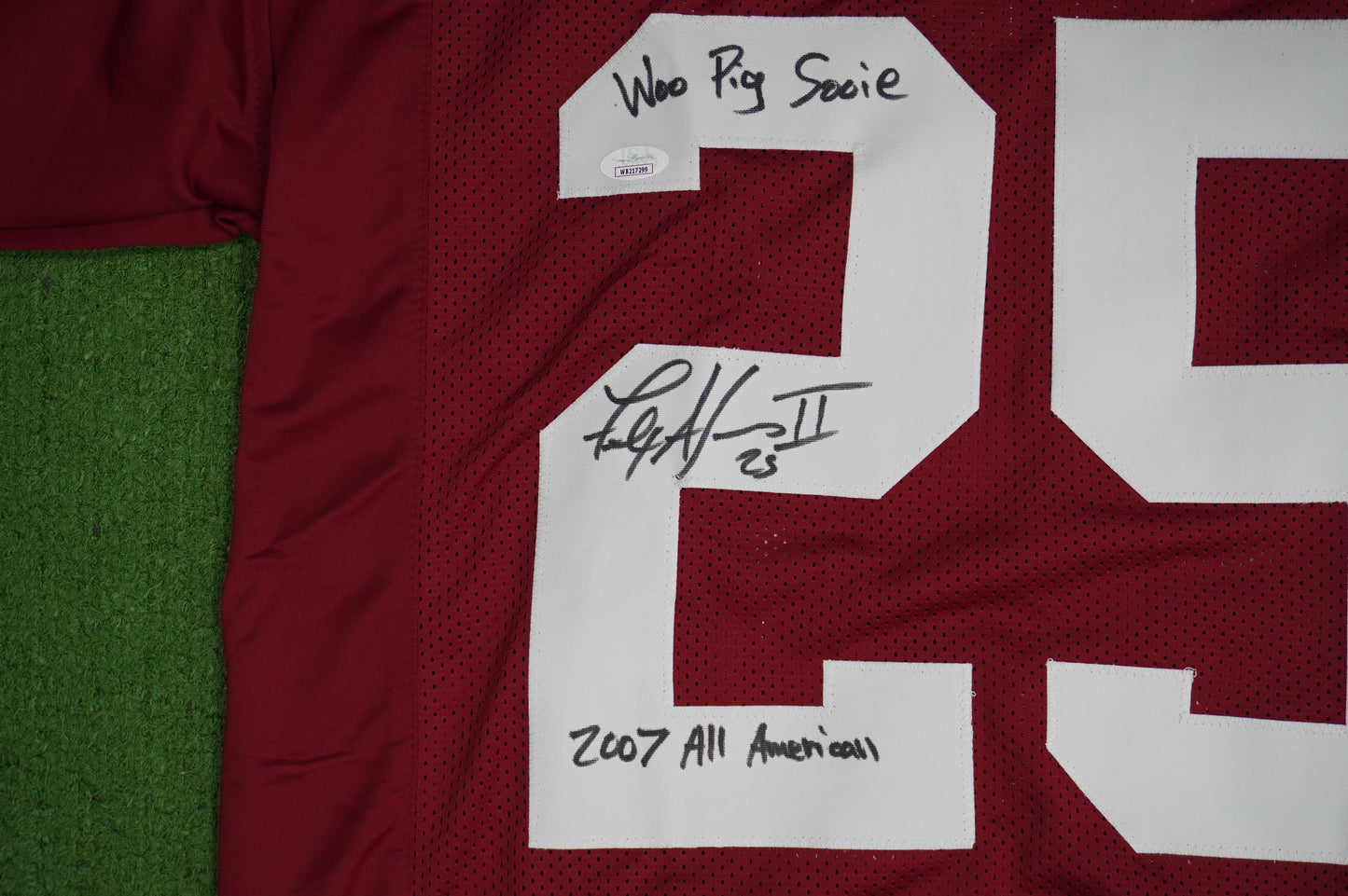FELIX JONES ARKANSAS RAZORBACKS SIGNED JERSEY w/INSC Cowboys L JSA COA