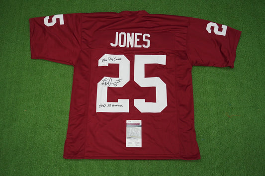 FELIX JONES ARKANSAS RAZORBACKS SIGNED JERSEY w/INSC Cowboys L JSA COA