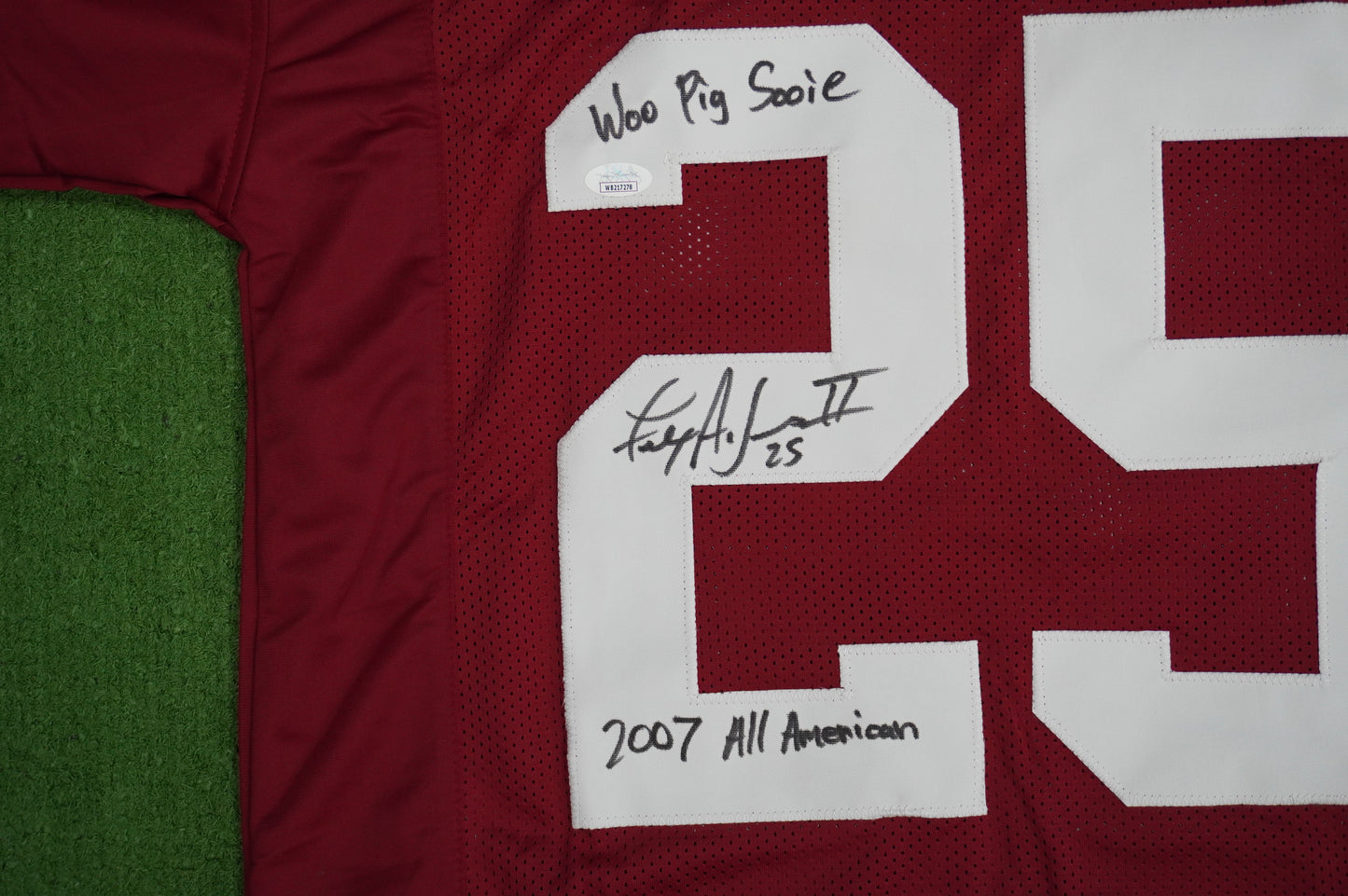FELIX JONES ARKANSAS RAZORBACKS SIGNED JERSEY w/INSC Cowboys L JSA COA