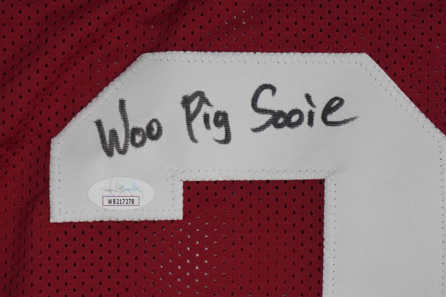 FELIX JONES ARKANSAS RAZORBACKS SIGNED JERSEY w/INSC Cowboys L JSA COA