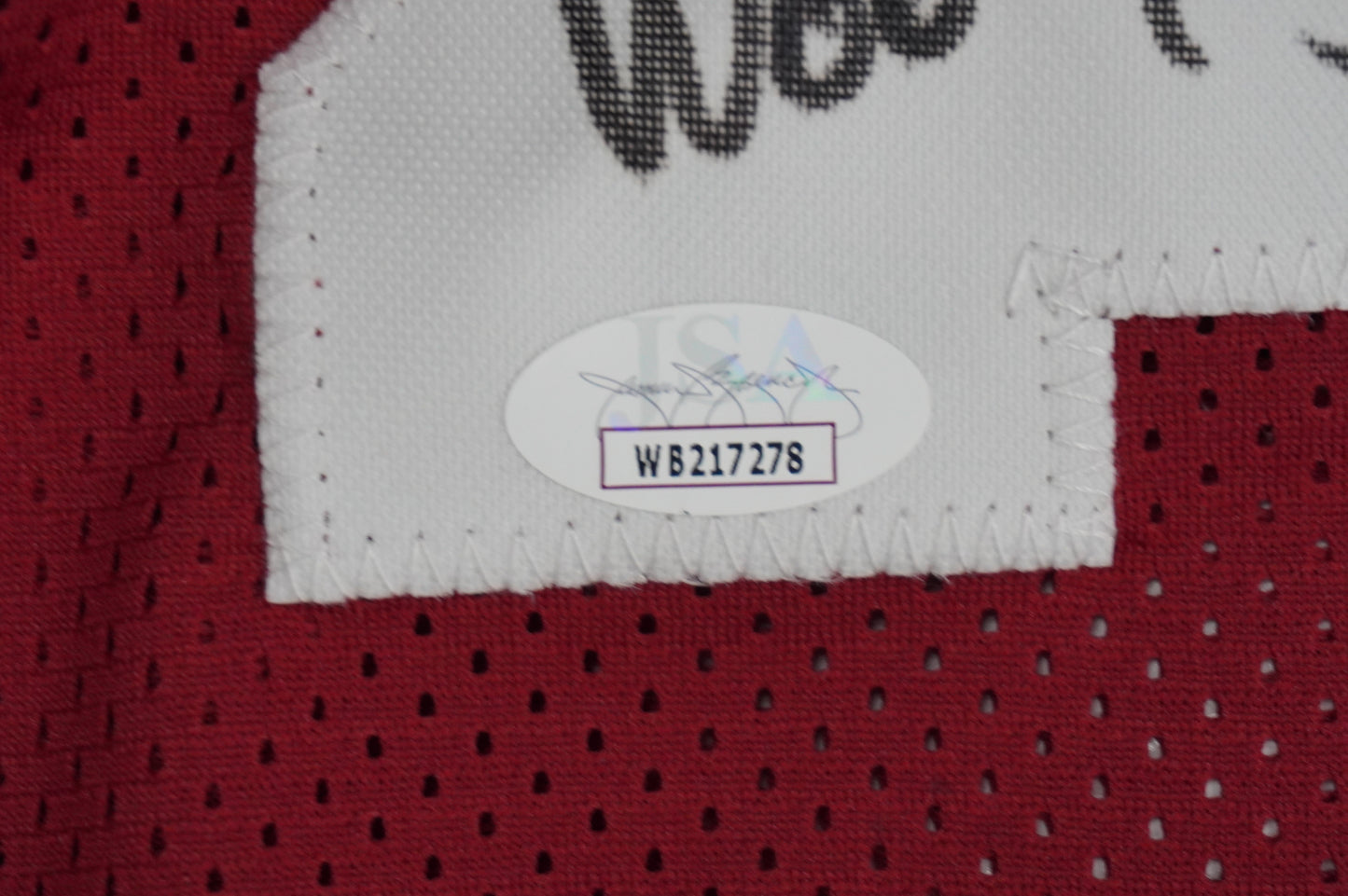 FELIX JONES ARKANSAS RAZORBACKS SIGNED JERSEY w/INSC Cowboys L JSA COA