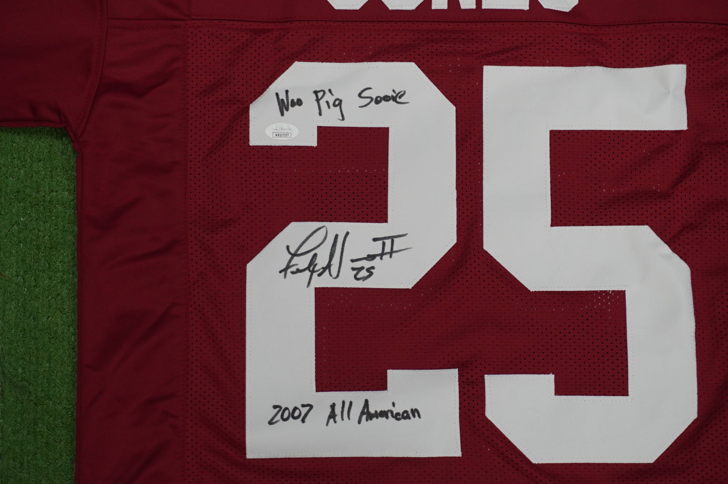 FELIX JONES ARKANSAS RAZORBACKS SIGNED JERSEY w/INSC Cowboys L JSA COA