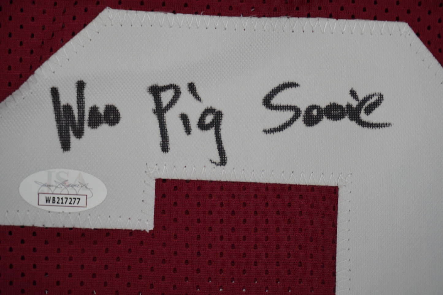 FELIX JONES ARKANSAS RAZORBACKS SIGNED JERSEY w/INSC Cowboys L JSA COA