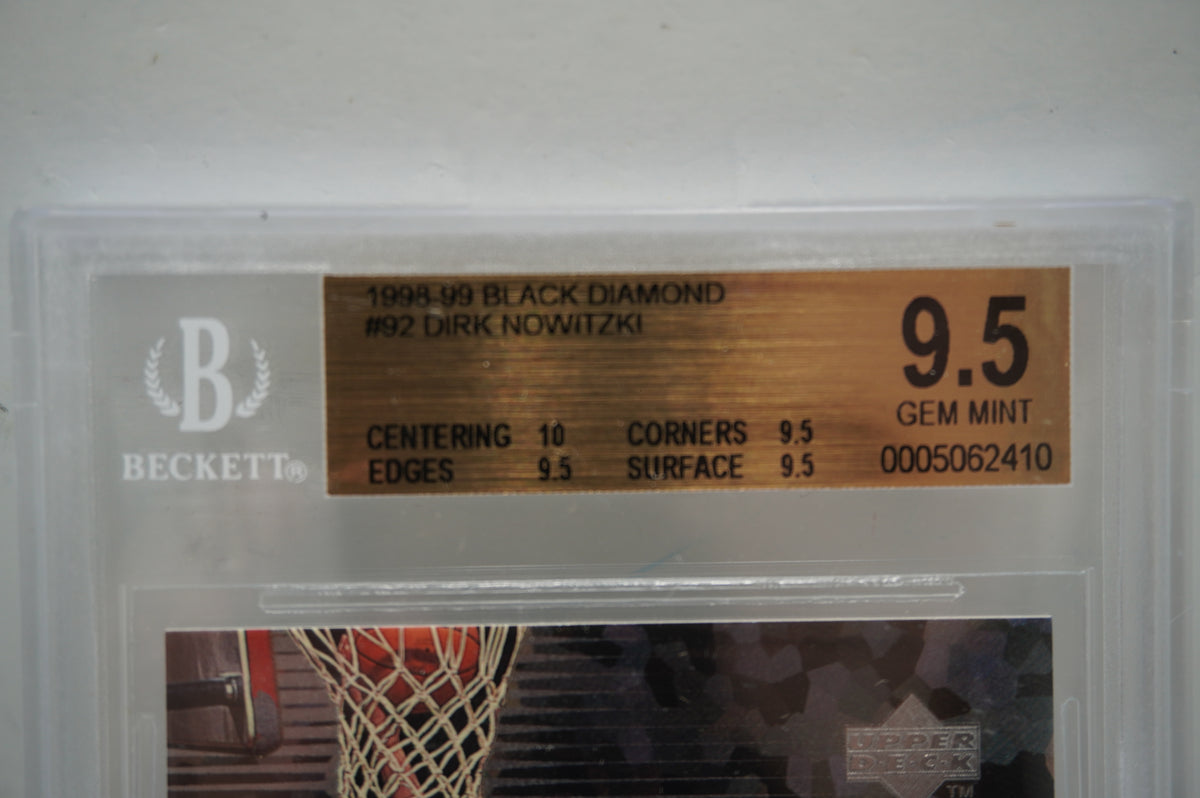 1998-99 Black Diamond #92 Dirk Nowitzki BGS 9.5