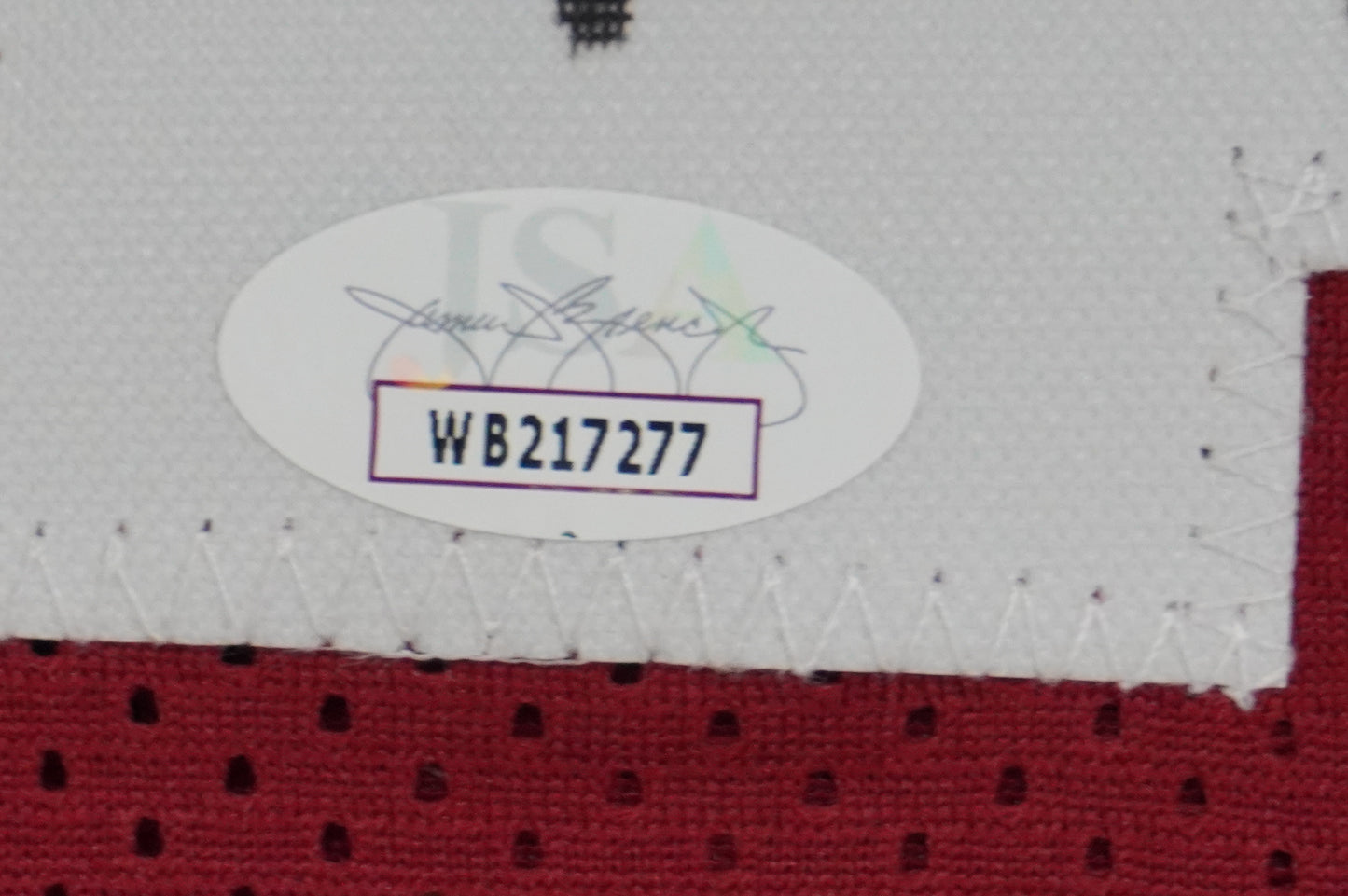 FELIX JONES ARKANSAS RAZORBACKS SIGNED JERSEY w/INSC Cowboys L JSA COA