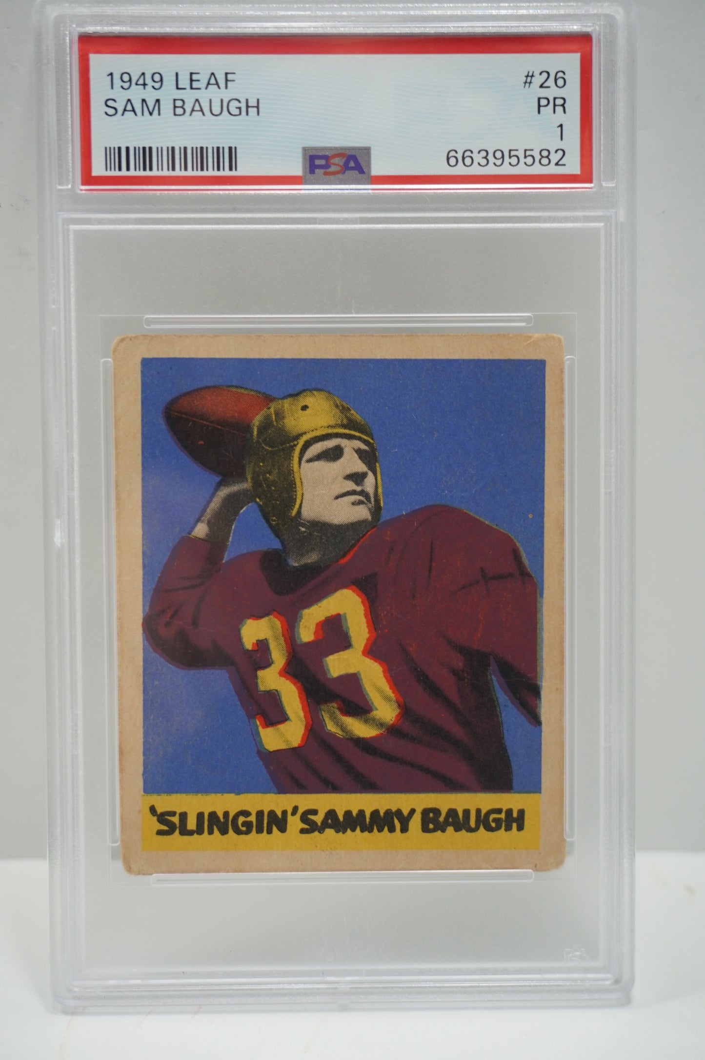 1949 Leaf Sam Baugh PSA 1