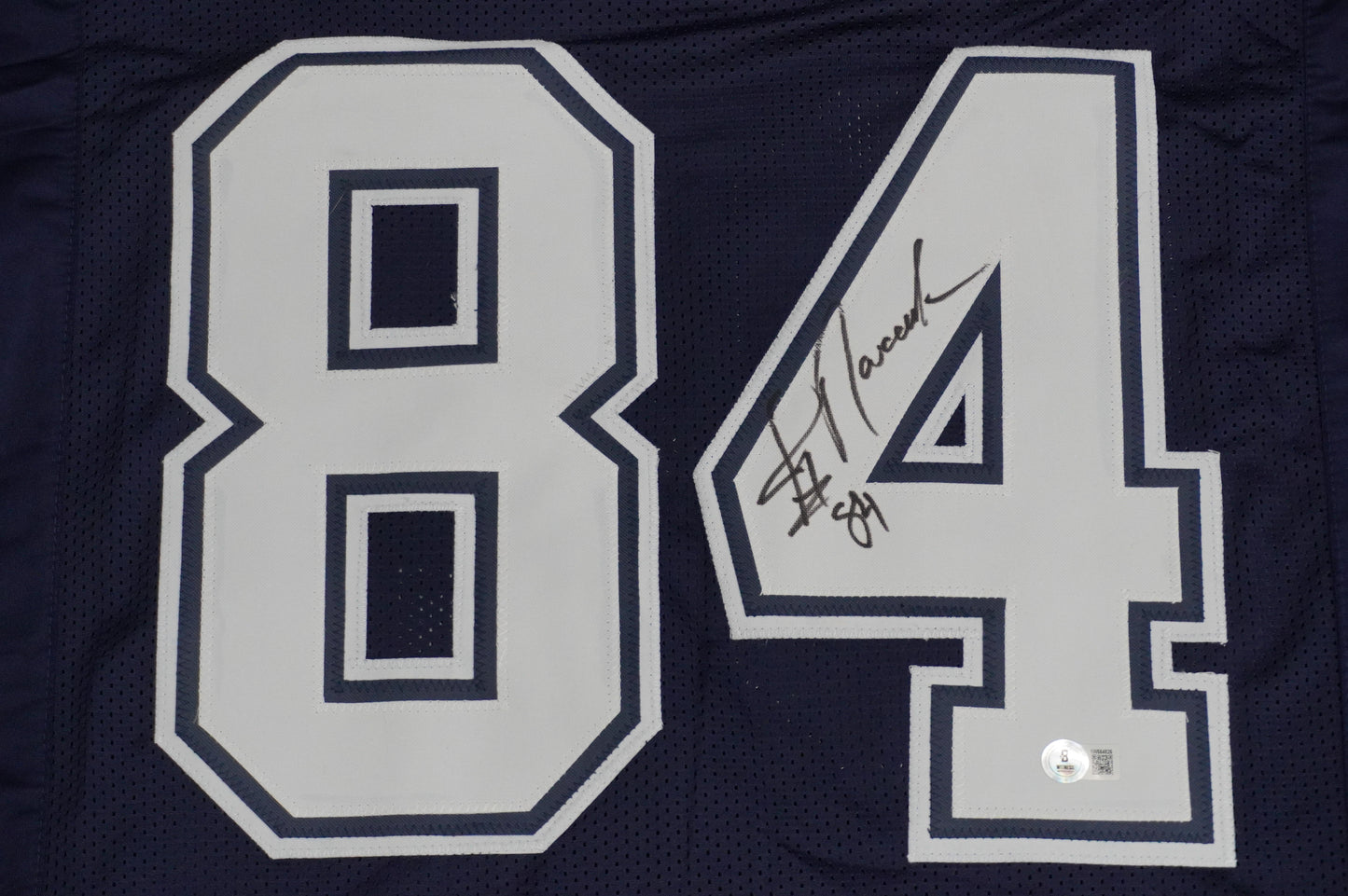 JAY NOVACEK SIGNED DALLAS COWBOYS BLUE JERSEY Size XL BAS COA