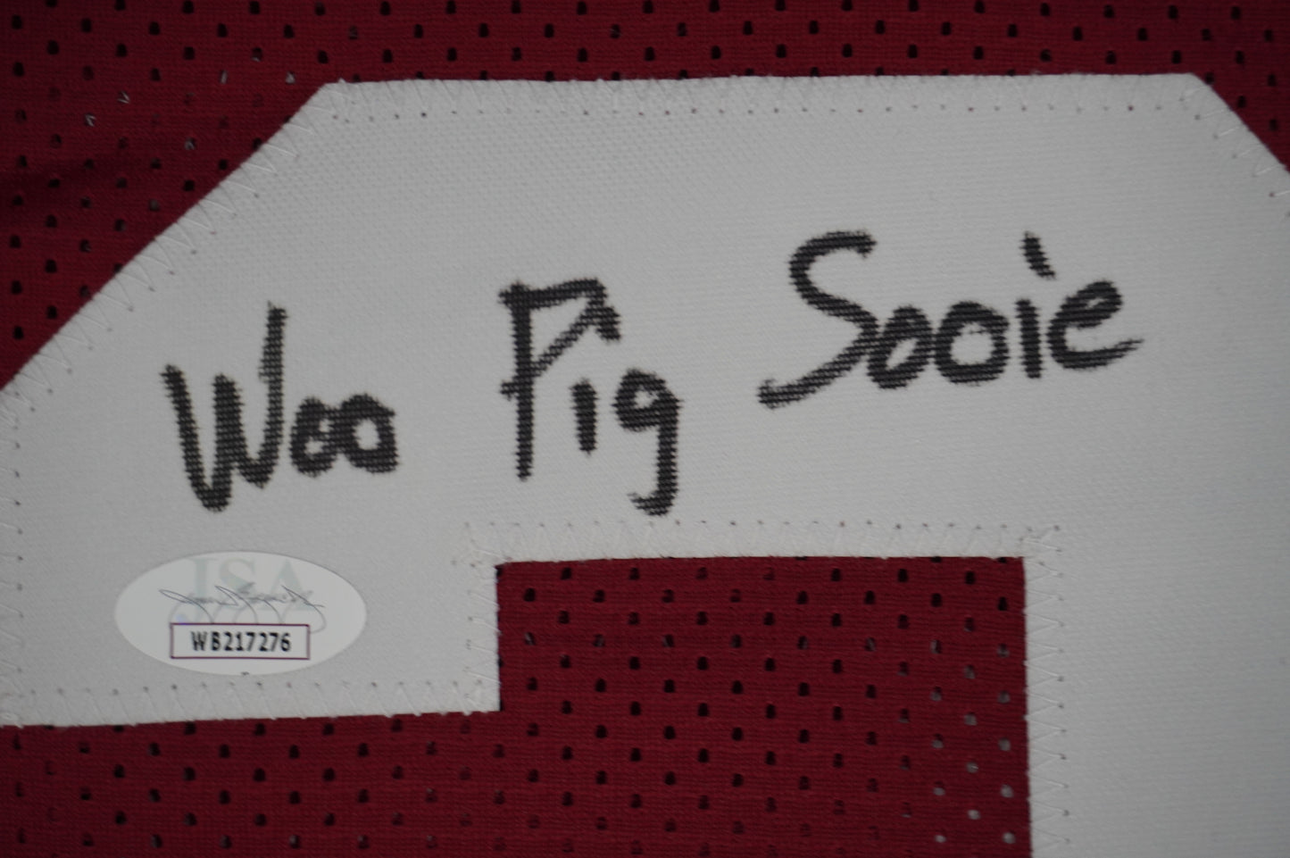 FELIX JONES ARKANSAS RAZORBACKS SIGNED JERSEY w/INSC Cowboys L JSA COA