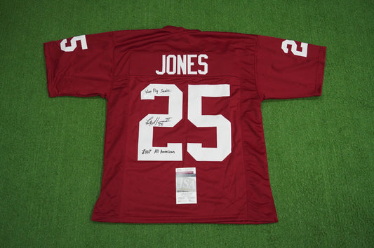 FELIX JONES ARKANSAS RAZORBACKS SIGNED JERSEY w/INSC Cowboys L JSA COA