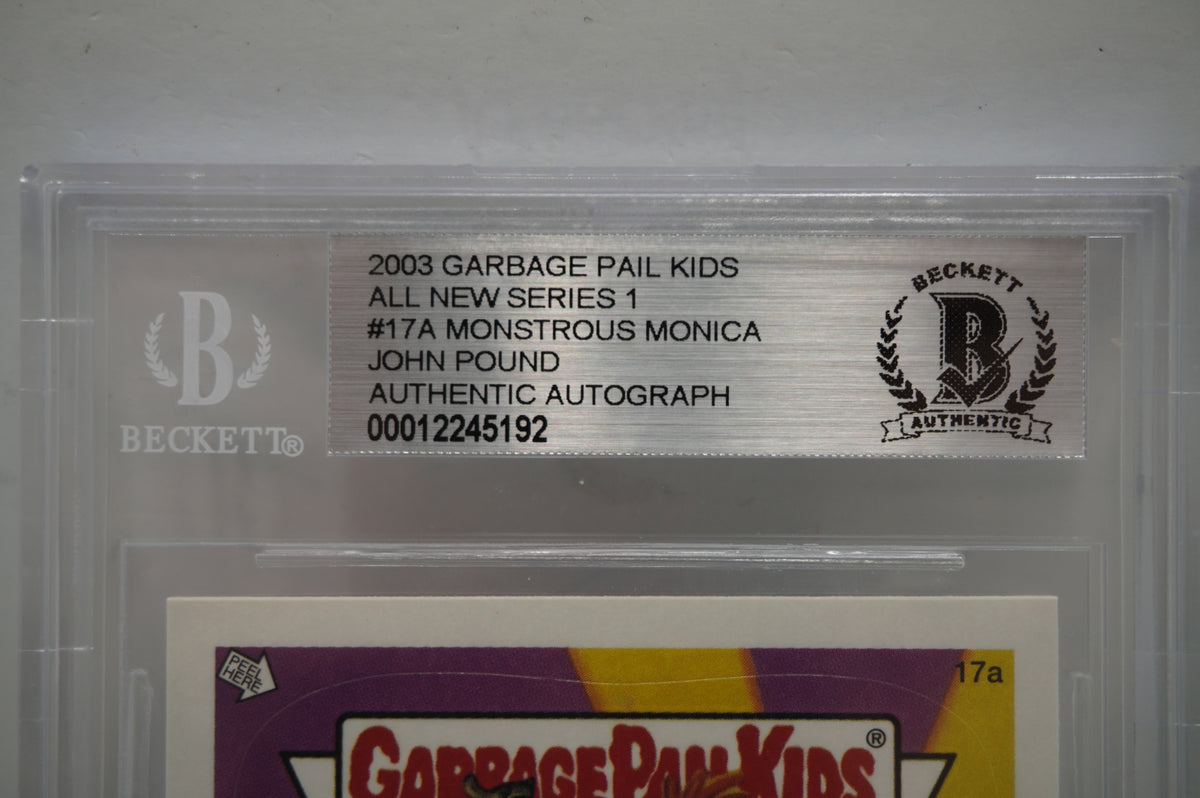 2003 Garbage Pail Kids All New Series 1 17A Monstrous Monica John Pound BGS Authentic