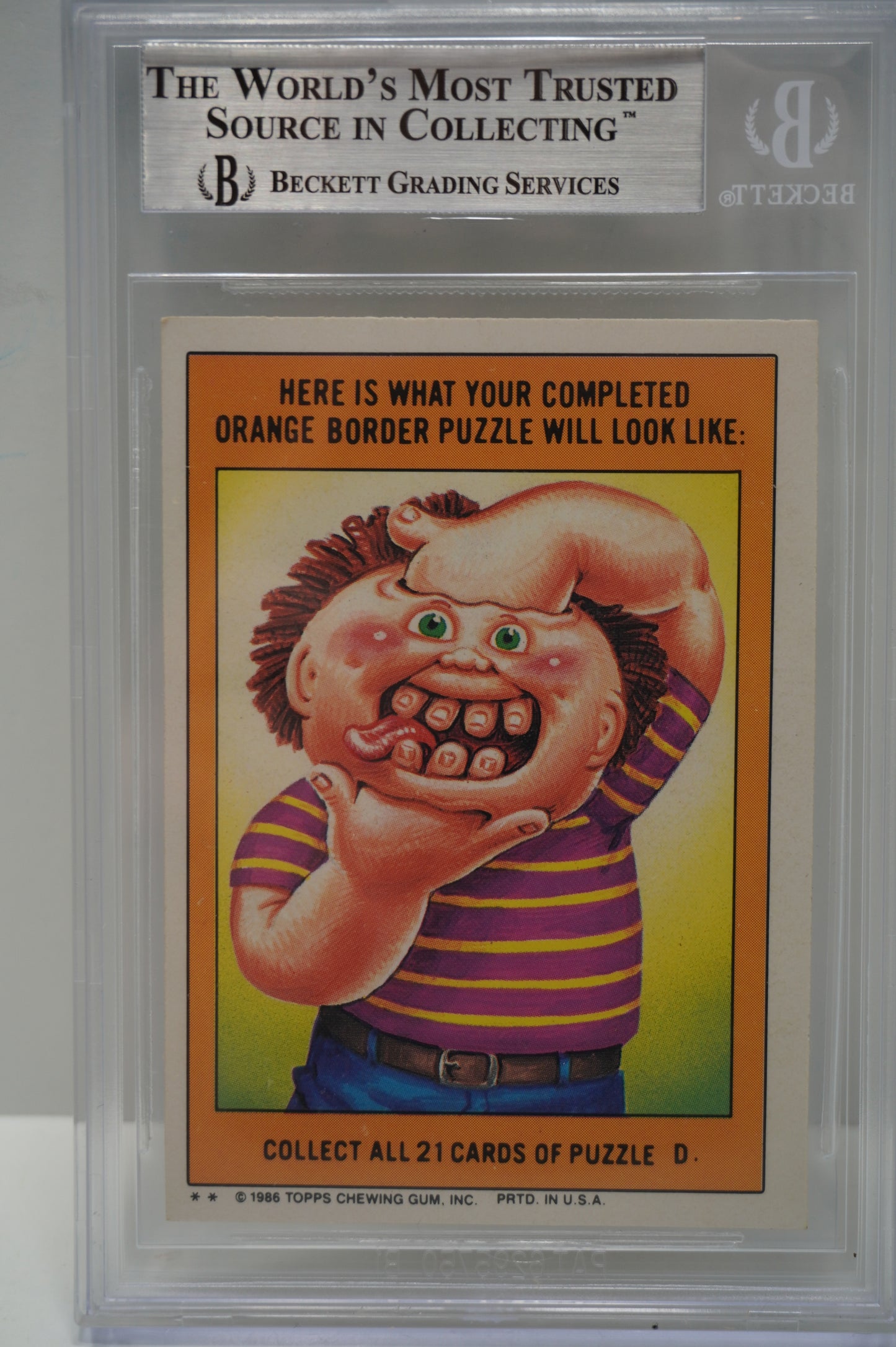 1986 Garbage Pail Kids 193A Shattered Shelby John Pound BGS Authentic