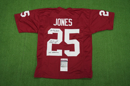 FELIX JONES ARKANSAS RAZORBACKS SIGNED JERSEY w/INSC Cowboys L JSA COA