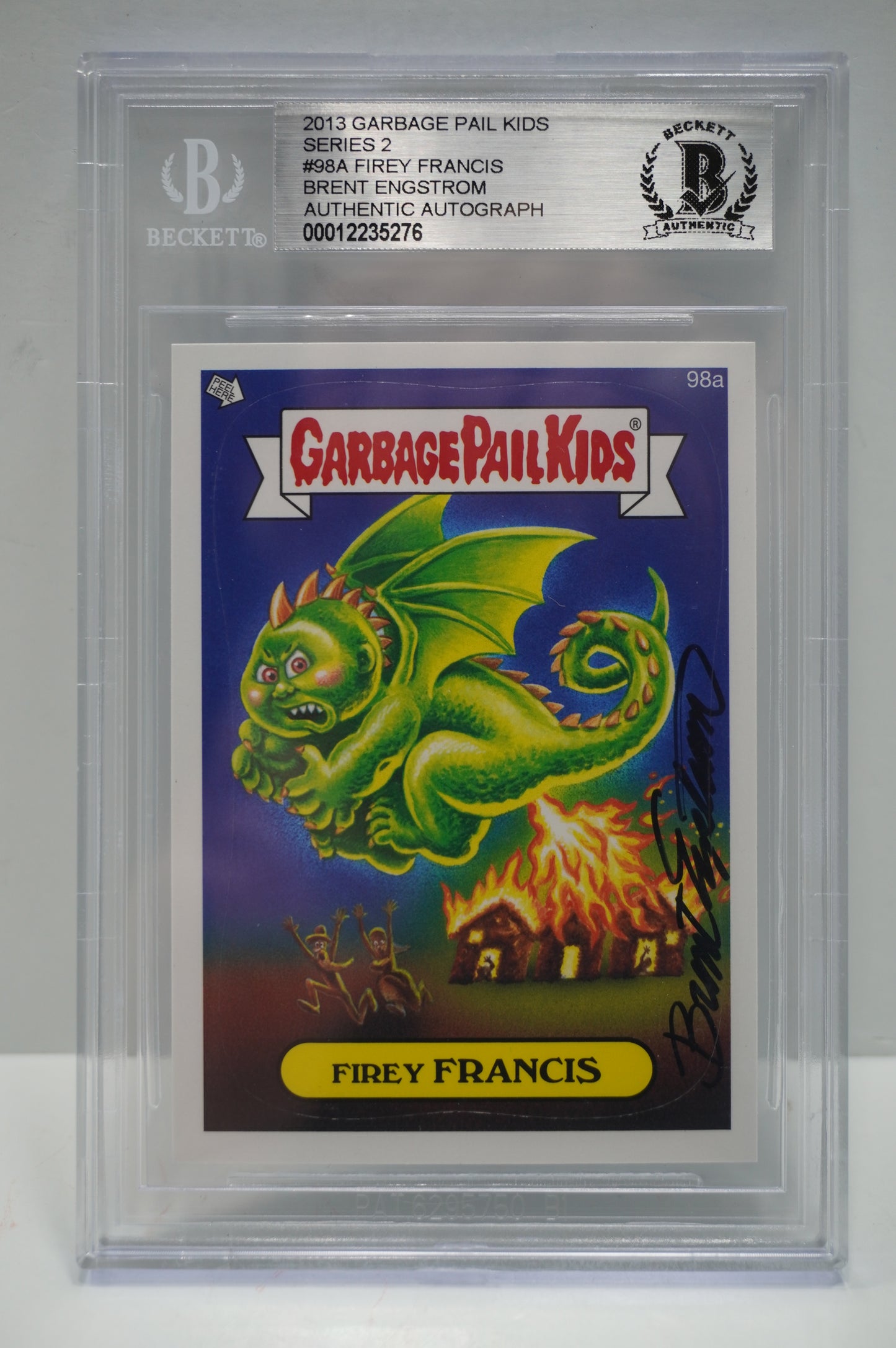 2013 Garbage Pail Kids Series 2 98A Fiery Francis Brent Engstrom BGS Authentic