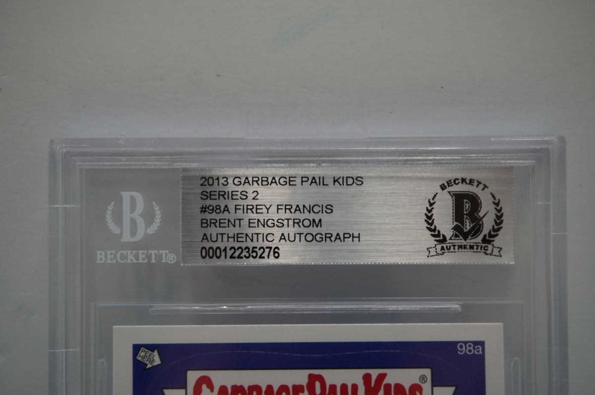 2013 Garbage Pail Kids Series 2 98A Fiery Francis Brent Engstrom BGS Authentic