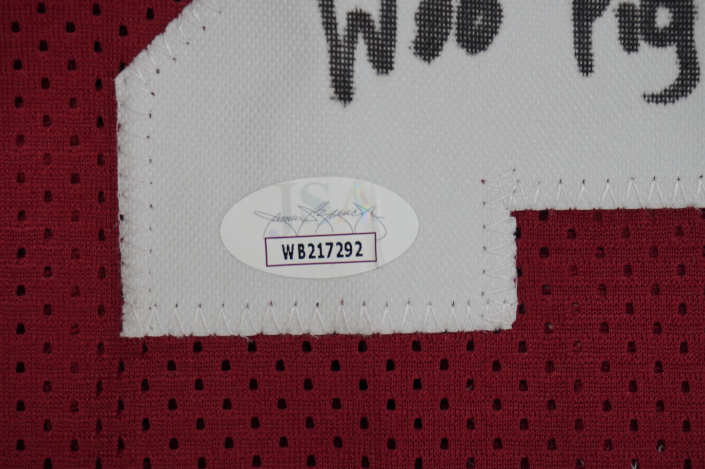 FELIX JONES ARKANSAS RAZORBACKS SIGNED JERSEY w/INSC Cowboys L JSA COA