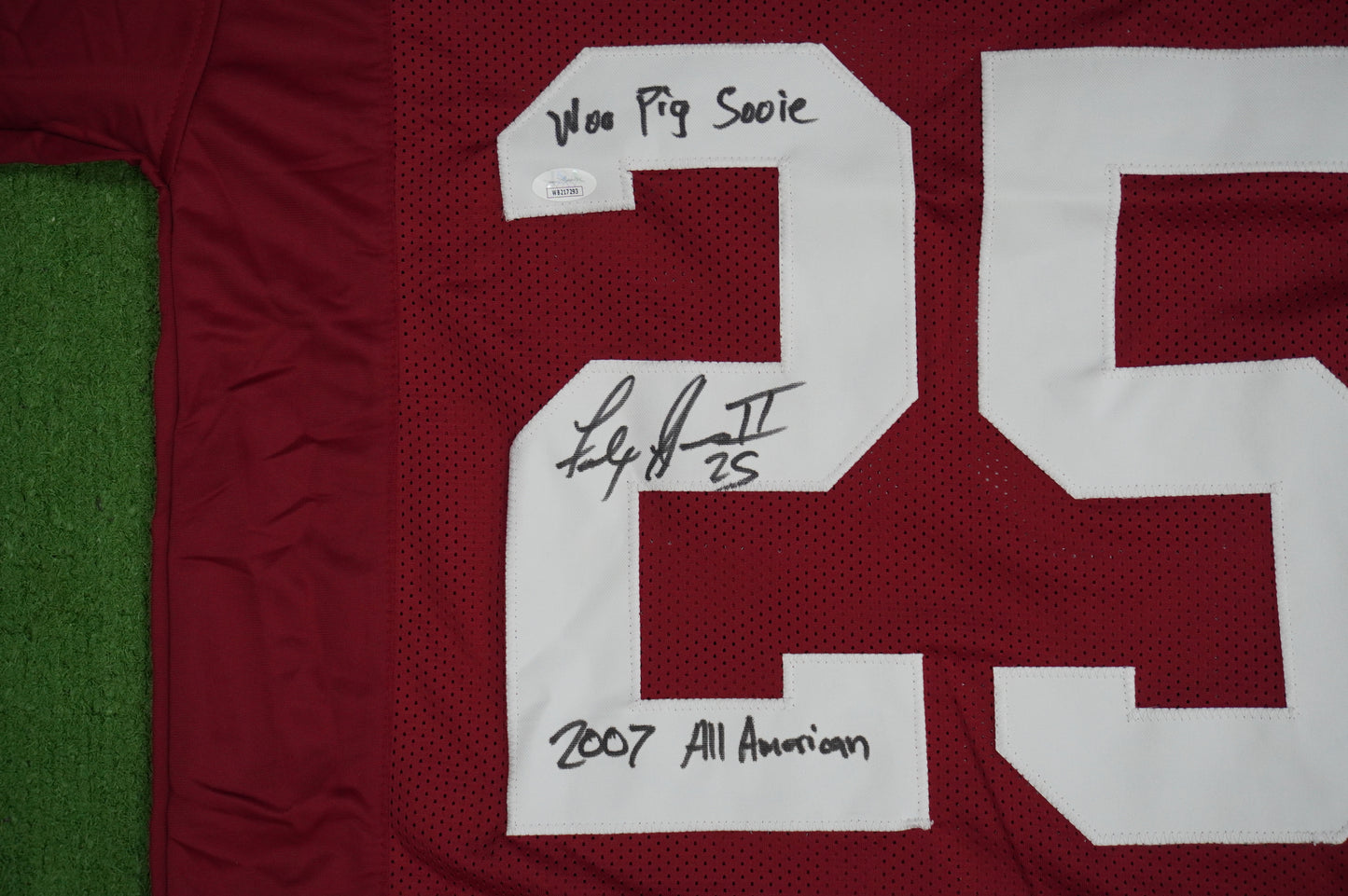 FELIX JONES ARKANSAS RAZORBACKS SIGNED JERSEY w/INSC Cowboys L JSA COA