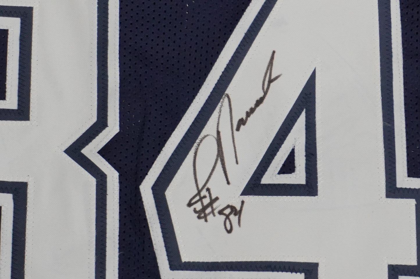 JAY NOVACEK SIGNED DALLAS COWBOYS BLUE JERSEY Size XL BAS COA