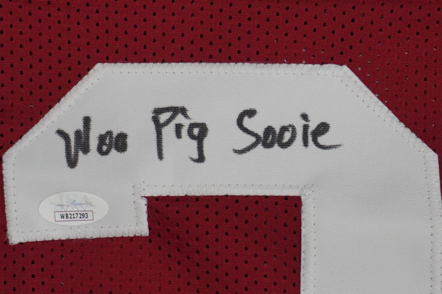 FELIX JONES ARKANSAS RAZORBACKS SIGNED JERSEY w/INSC Cowboys L JSA COA