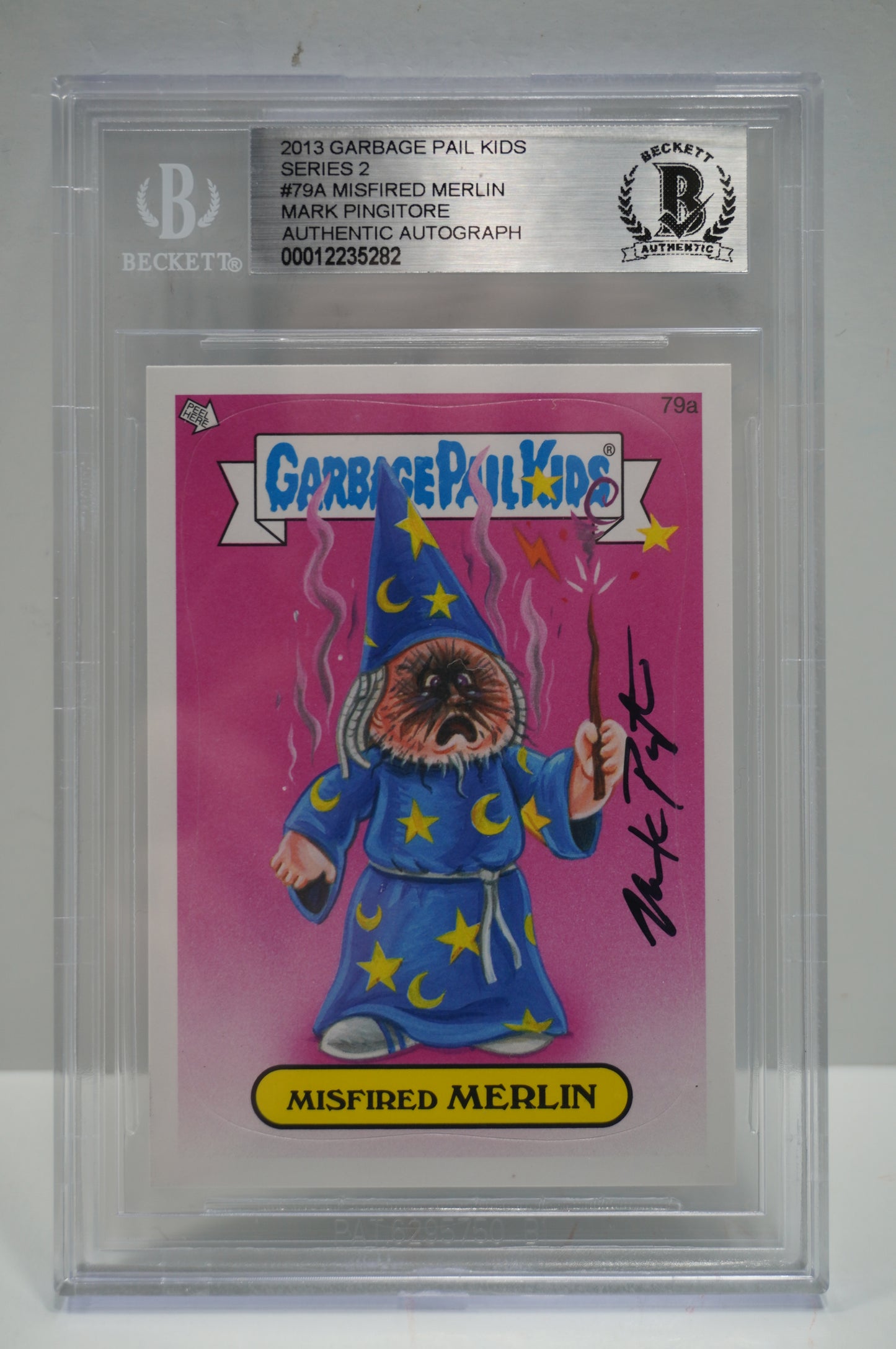 2013 Garbage Pail Kids Series 2 79A Misfired Merlin Mark Pingitore BGS Authentic
