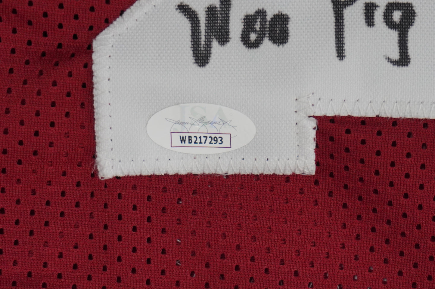 FELIX JONES ARKANSAS RAZORBACKS SIGNED JERSEY w/INSC Cowboys L JSA COA