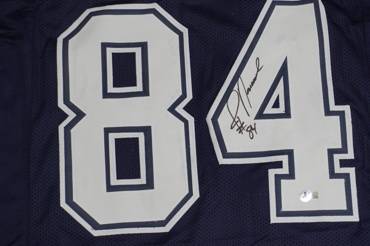 JAY NOVACEK SIGNED DALLAS COWBOYS BLUE JERSEY Size XL BAS COA