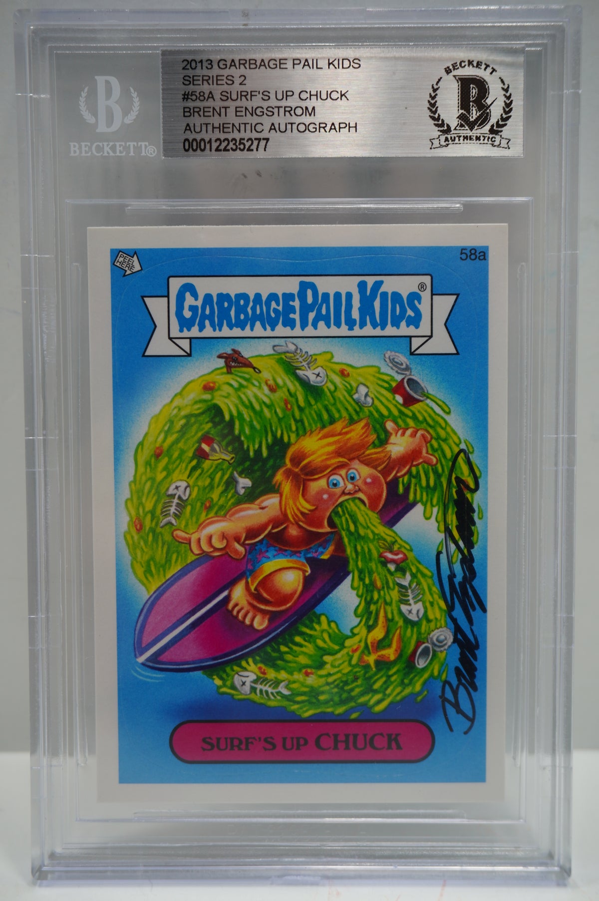 2013 Garbage Pail Kids Series 2 58A Surf's up Church BGS Authentic