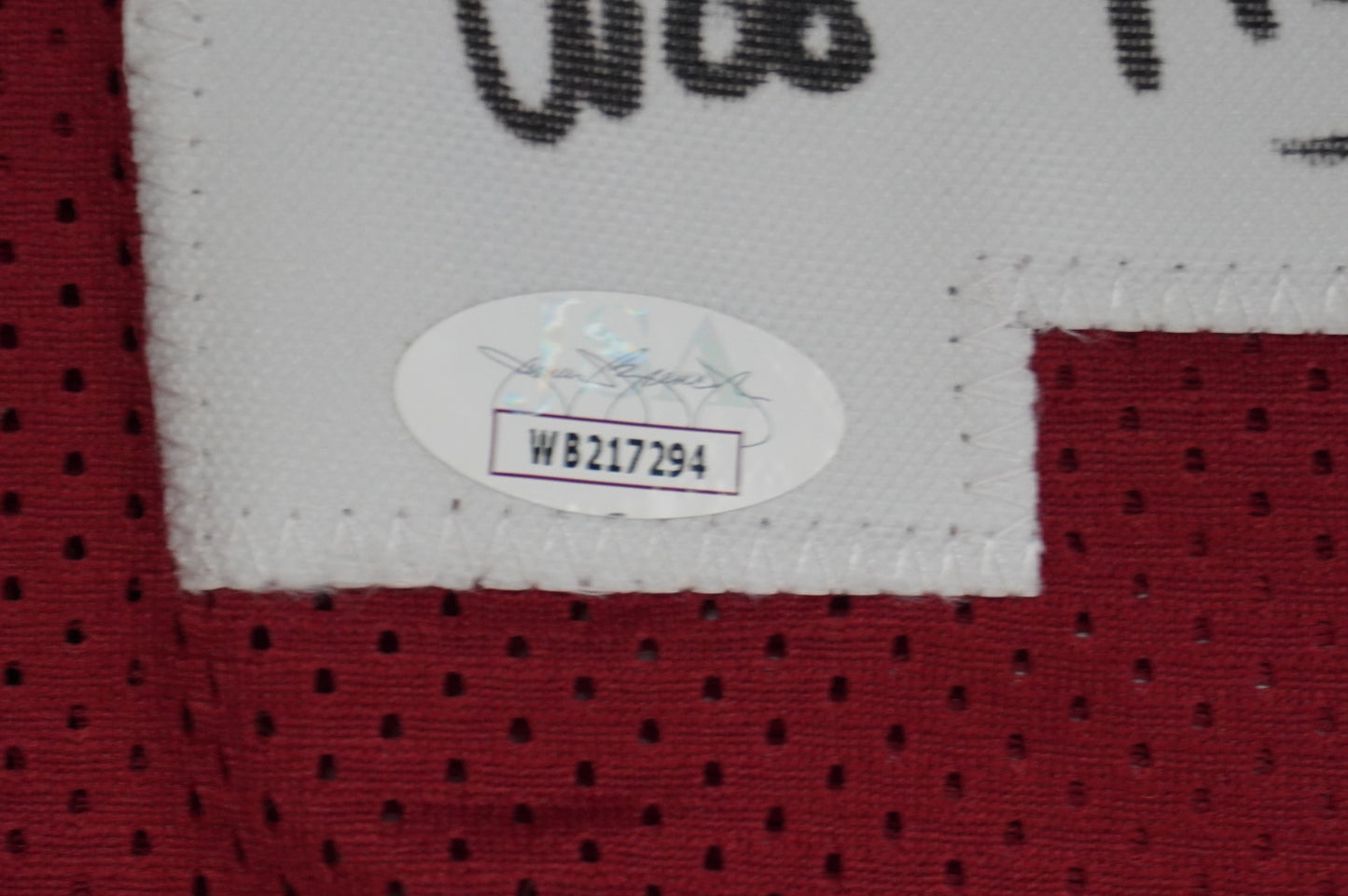 FELIX JONES ARKANSAS RAZORBACKS SIGNED JERSEY w/INSC Cowboys L JSA COA