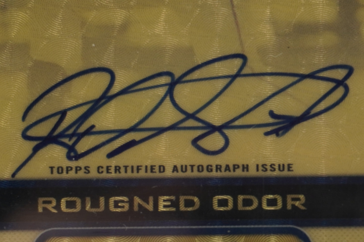 2012 Bowman Chrome Rougned Odor Oversize Missing Serial # BGS Authentic