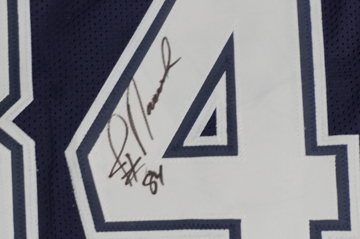 JAY NOVACEK SIGNED DALLAS COWBOYS BLUE JERSEY Size XL BAS COA