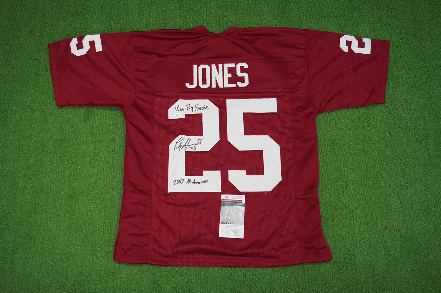 FELIX JONES ARKANSAS RAZORBACKS SIGNED JERSEY w/INSC Cowboys L JSA COA