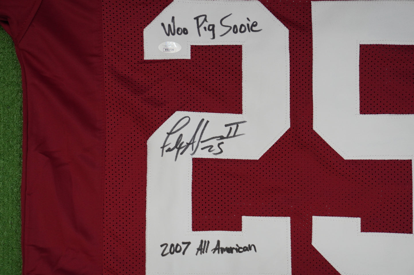 FELIX JONES ARKANSAS RAZORBACKS SIGNED JERSEY w/INSC Cowboys L JSA COA
