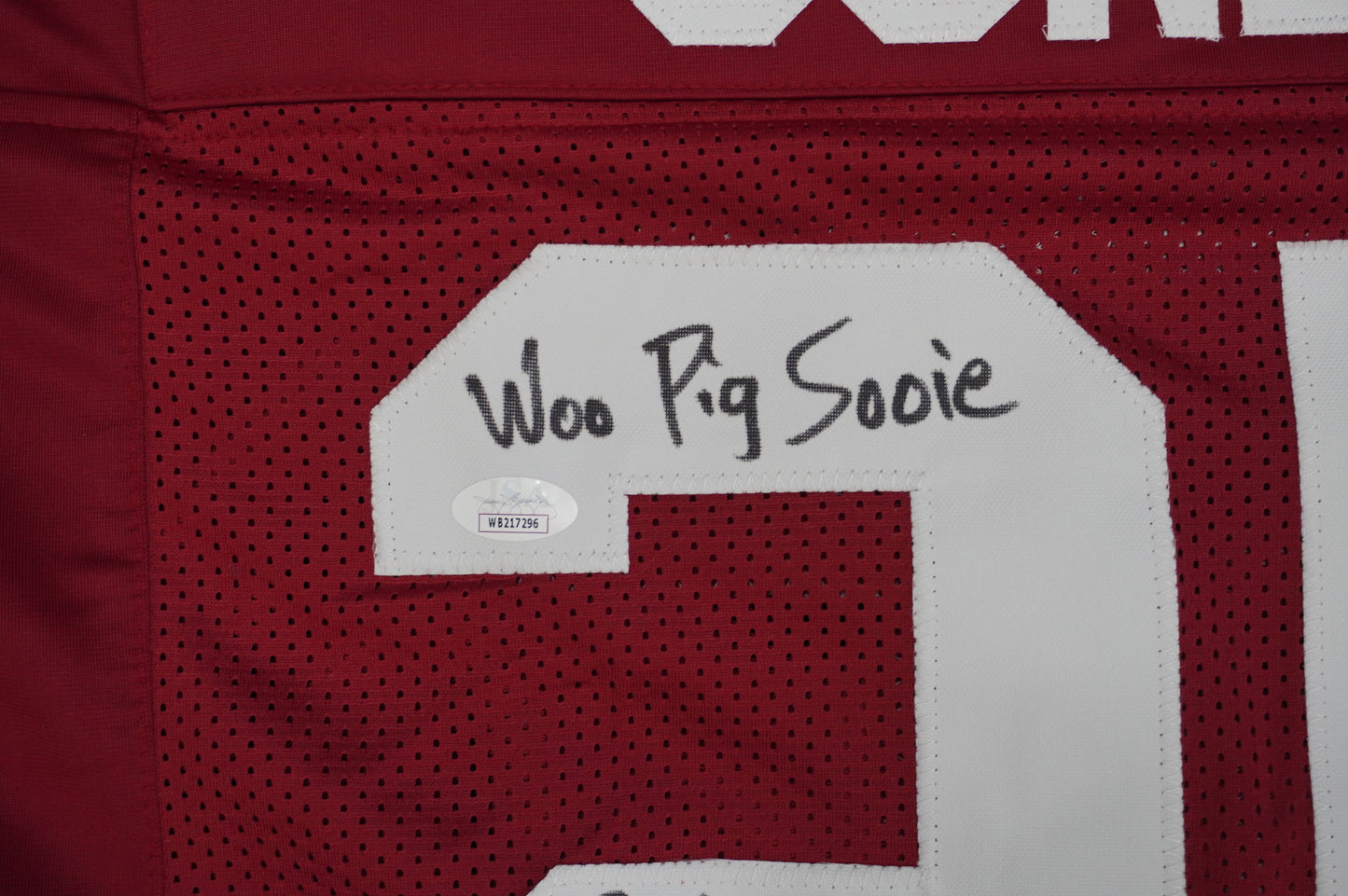 FELIX JONES ARKANSAS RAZORBACKS SIGNED JERSEY w/INSC Cowboys L JSA COA