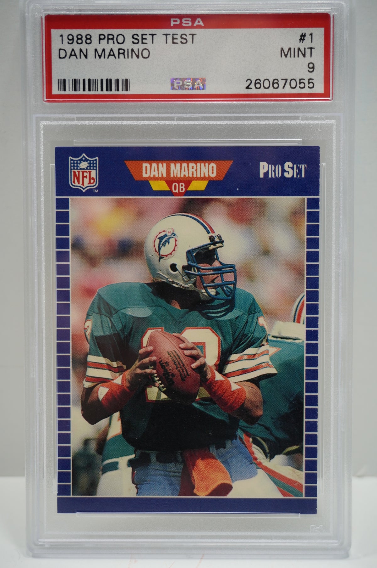 1988 Pro Set Test Dan Marino #1 PSA 9