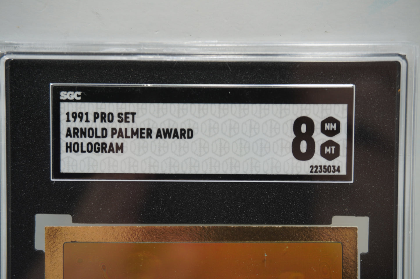 1991 Pro Set Arnold Palmer Award Hologram SGC 8