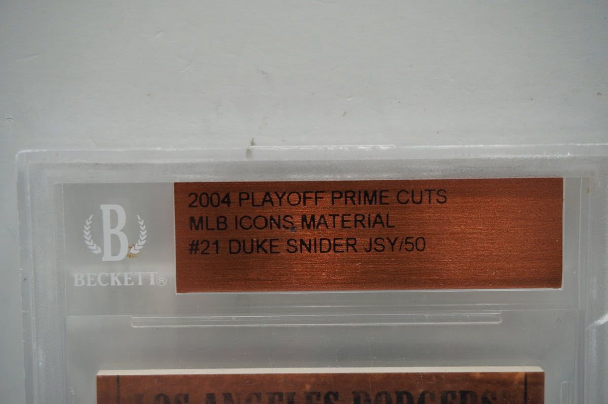 2004 Playoff Prime Cuts MLB Icons Material #21 Duke Snider JSY/50 Beckett