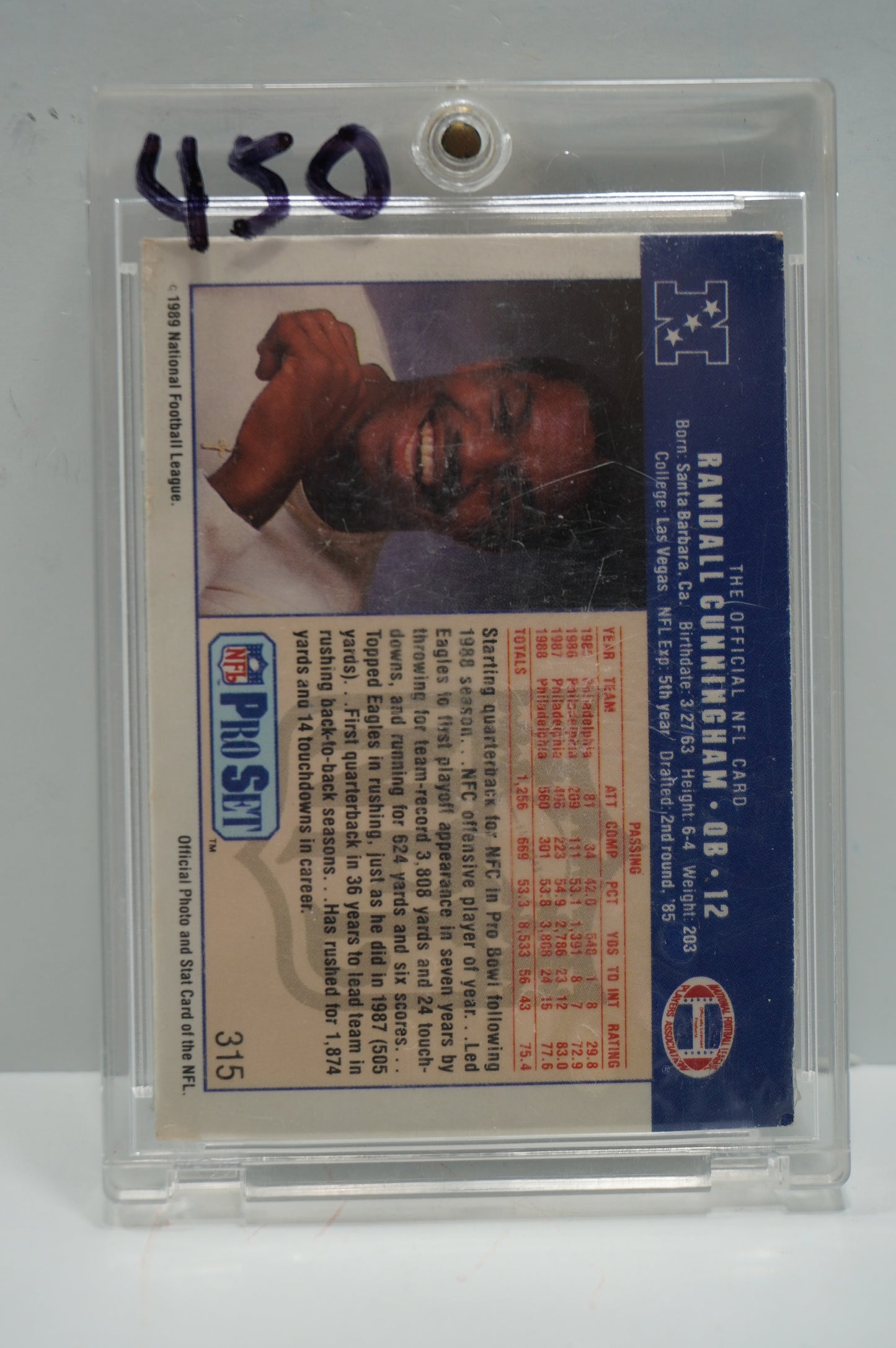 1990 Pro Set Randall Cunningham Set