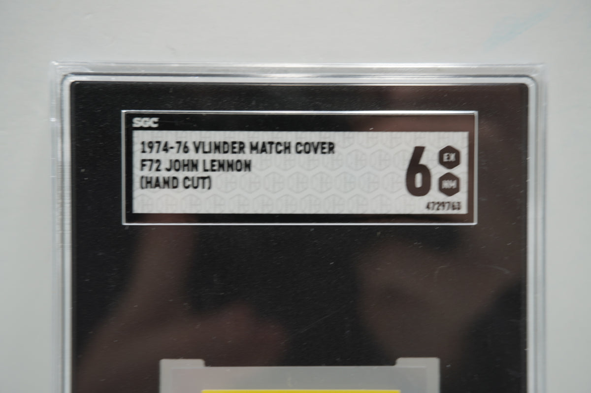 1974-76 Vlinder Match Cover F72 John Lennon SGC 6