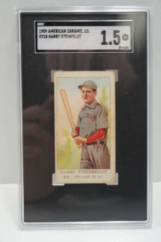 1909 American Caramel E918 Harry Steinfeldt SGC 1.5