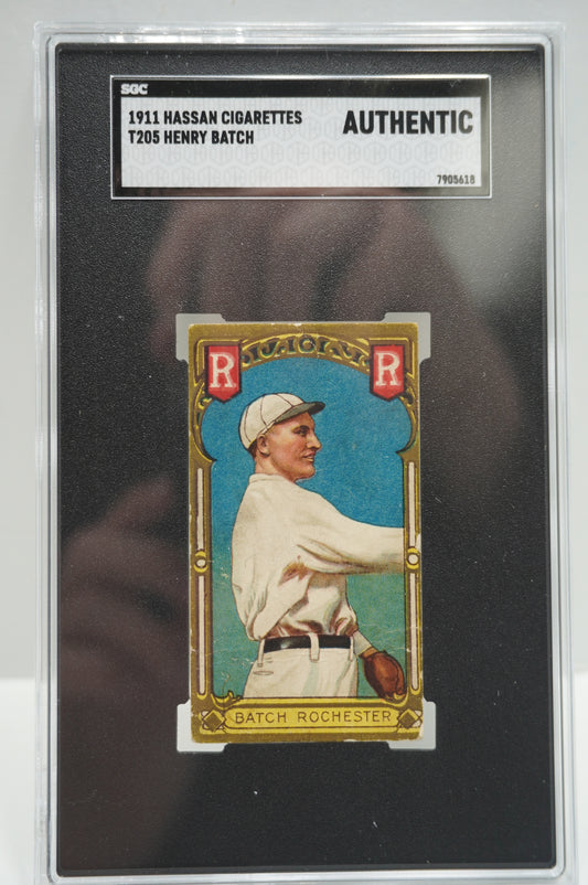 1911 Hassan Cigarettes T205 Henry Batch SGC Authentic