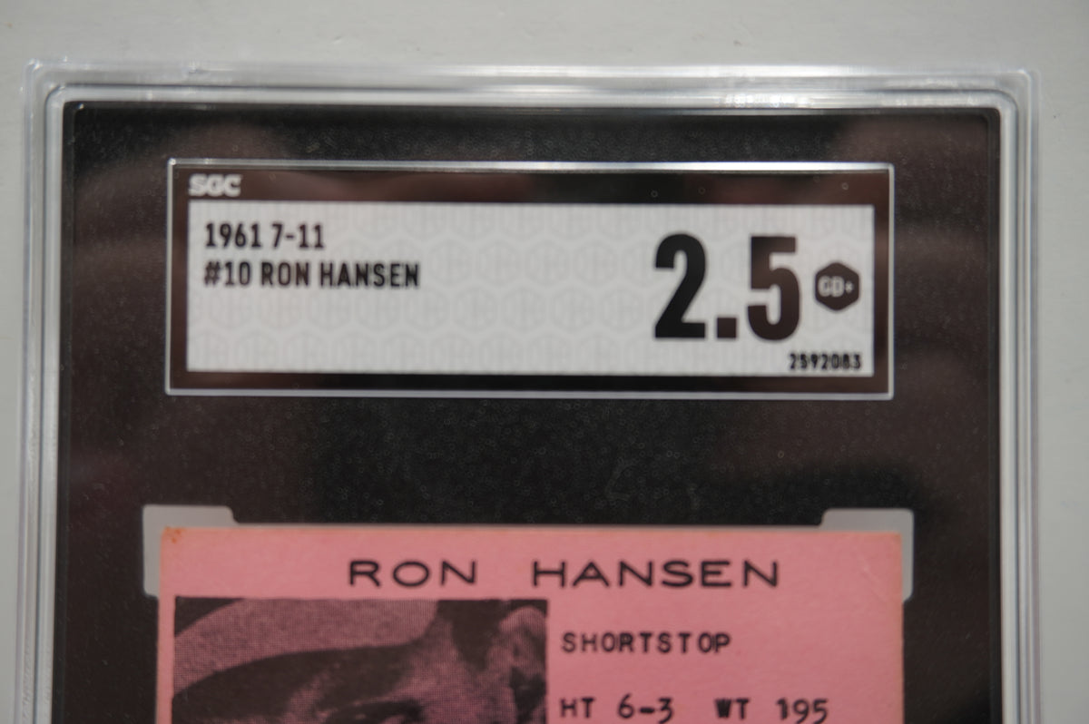 1961 7-11 #10 Ron Hansen SGC 2.5
