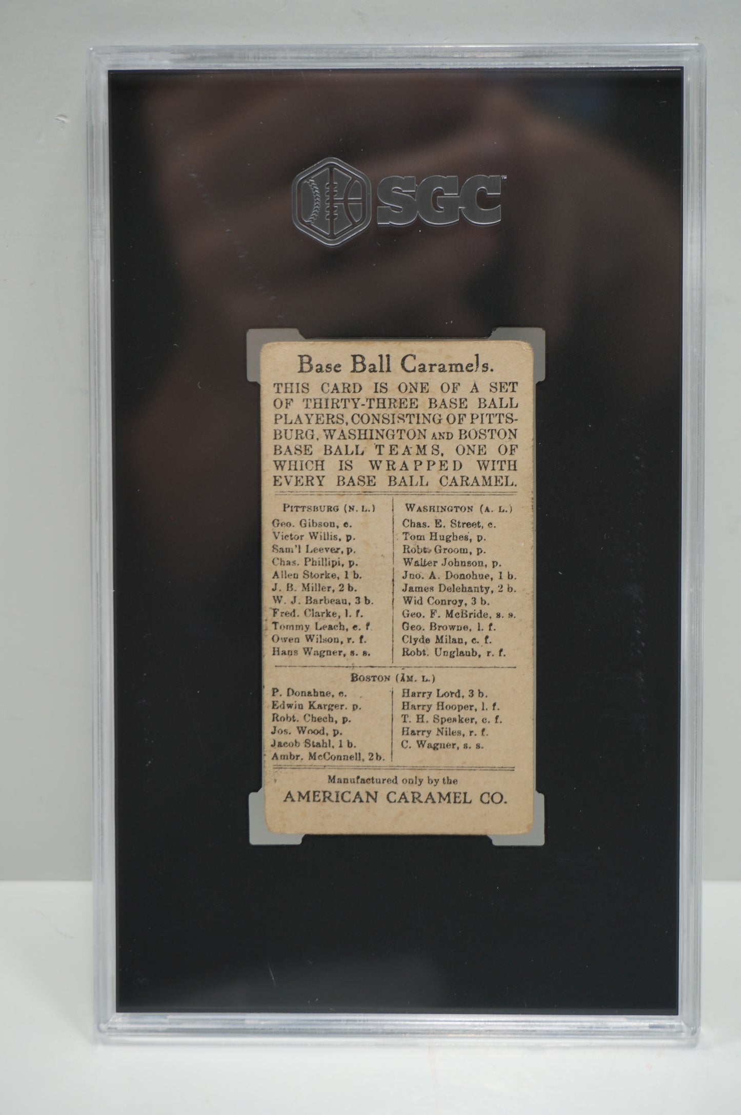 1910 American Caramel E91C JNO A Donohue SGC 3