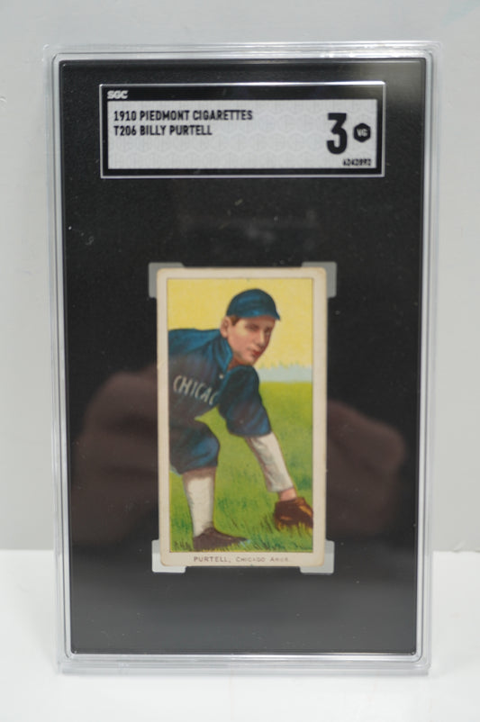 1910 Piedmont Cigarettes T206 Billy Purtell SGC 3