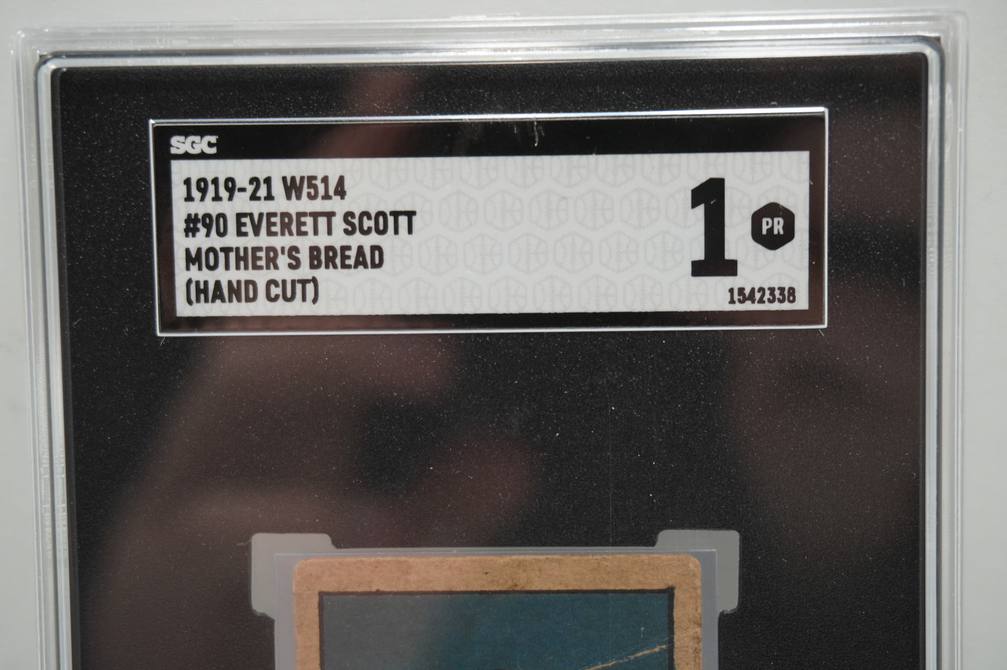 1919-21 W514 #90 Everett Scott Mother's Bread (Hand Cut) SGC 1