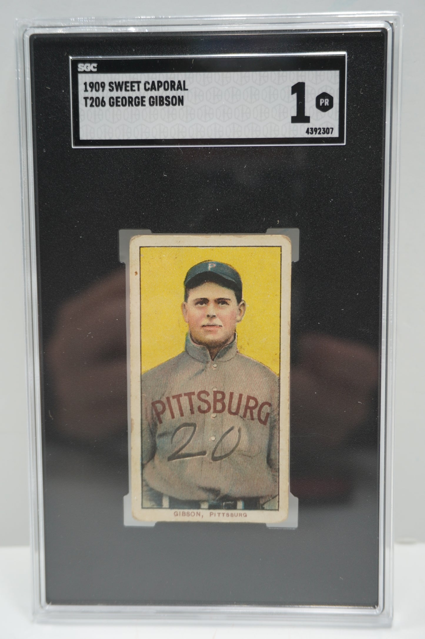 1909 Sweet Caporal T206 George Gibson SGC 1