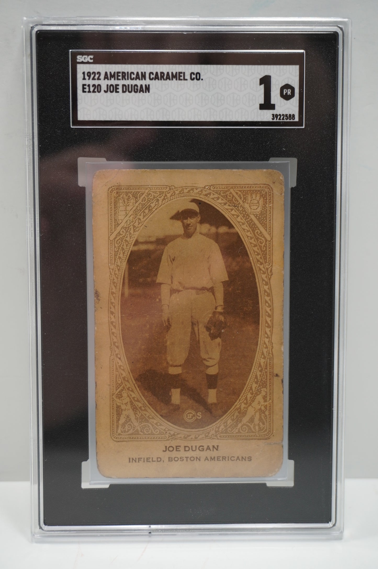 1922 American Caramel Co E120 Joe Duggan SGC 1